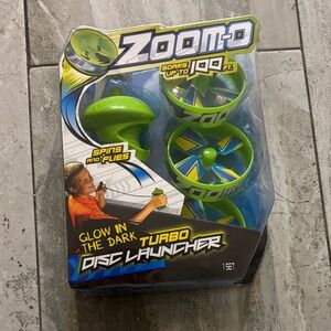 Zoom Turbo Disc Launcher - Green and Blue